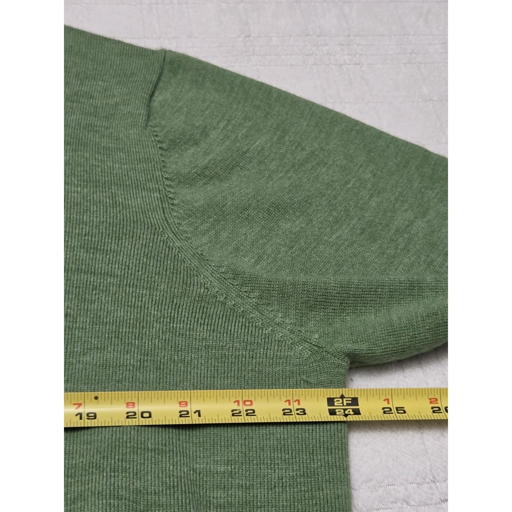 Brooks Brothers 346 Men Size XL Merino Wool Sweater Green Stretch Timeless - Picture 4 of 5